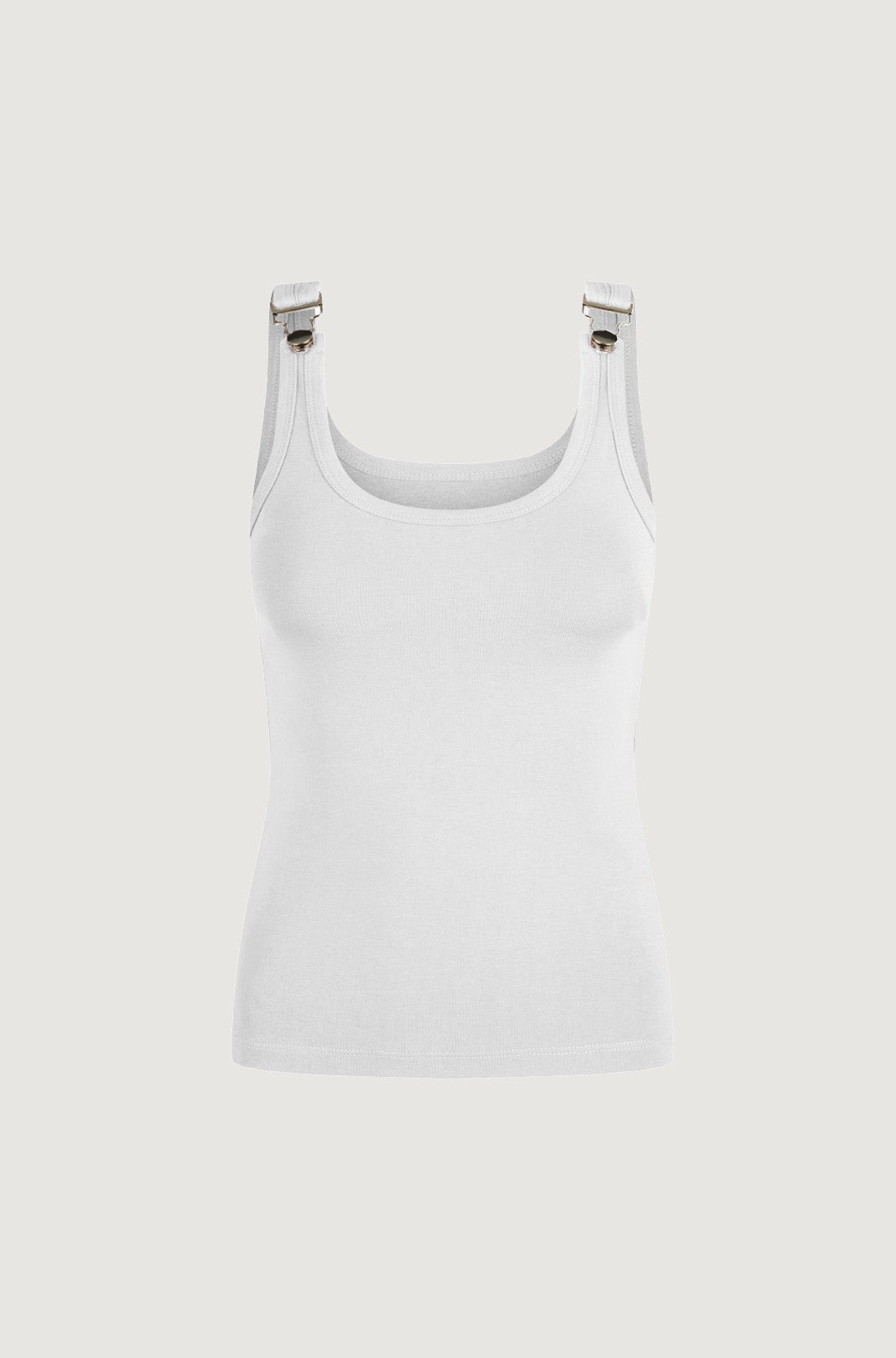 Hardware Strap Tank - White