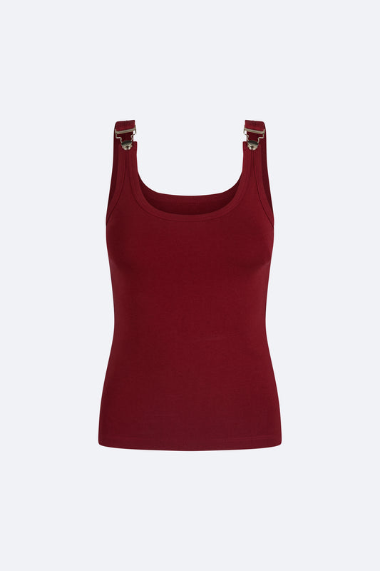 Hardware Strap Tank - Red