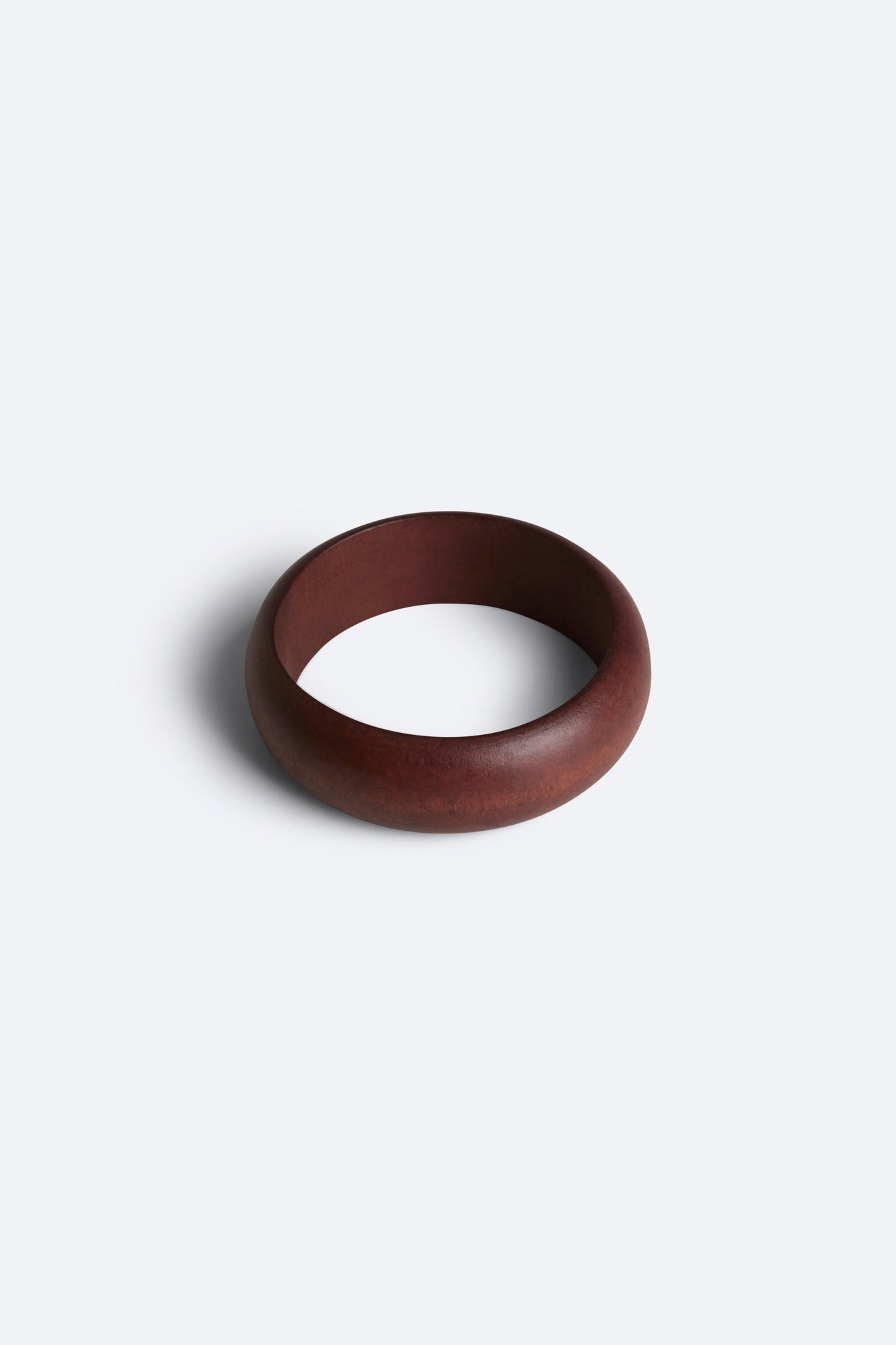 Tiger Stripe Wooden Bangle Set - Brown